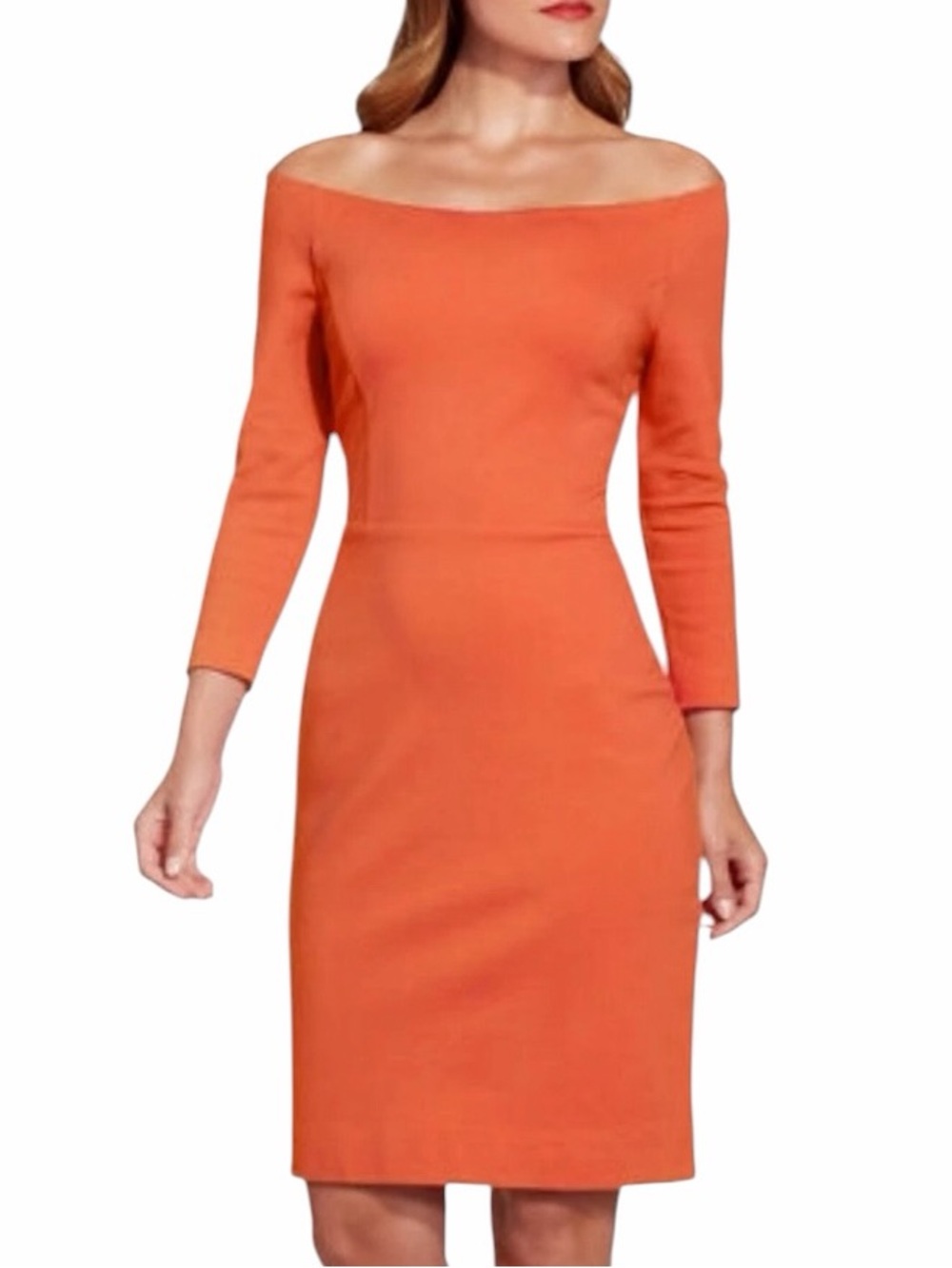 Boston Proper - NWT Coral Off-Shoulder Sheath Dress Sz XL